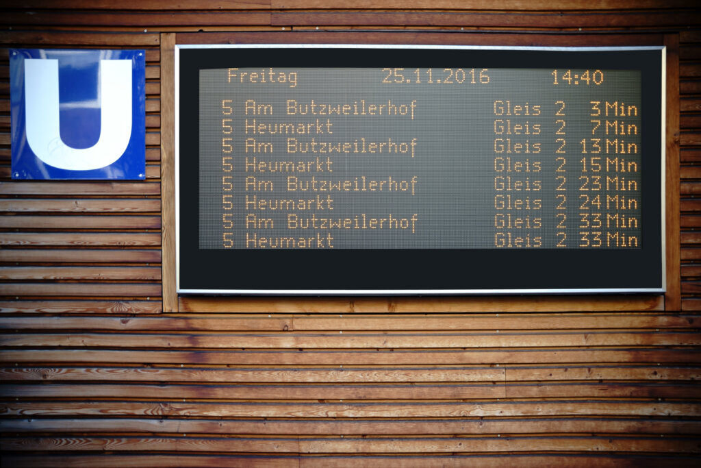 Digital Signage als Wegleitsystem oder Display Anzeige